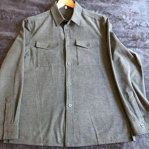 Alfani Mens Medium Gray Long Sleeve Shirt